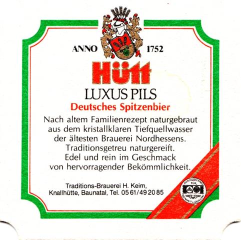 baunatal ks-he hütt 8eck 2a (185-deutsches spitzenbier) 